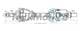 300678 TrakMotive Піввісь для Peugeot 406
