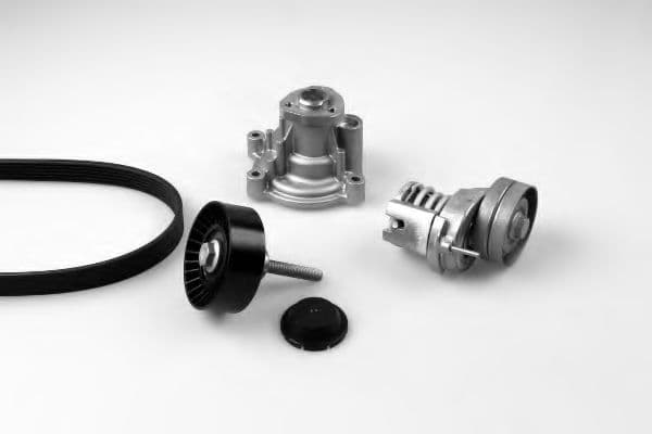 K980270A GK Комплект поликлиновых ремней + помпа