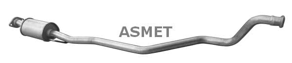28021 Asmet Средний глушитель выхлопных газов