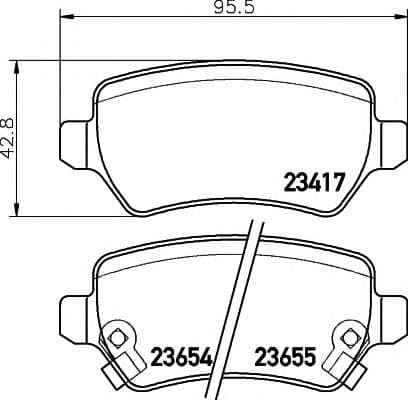 8DB 355 018-781 Hella Pagid Тормозные колодки