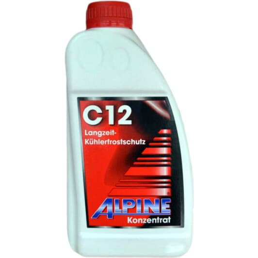 Alpine C12 G12 красный 1 л (11851) концентрат антифриза