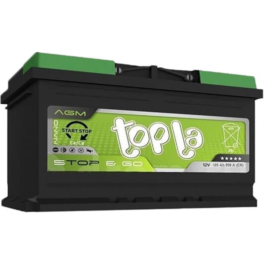 Акумулятор Topla 6 CT-105-R AGM Start Stop 114105