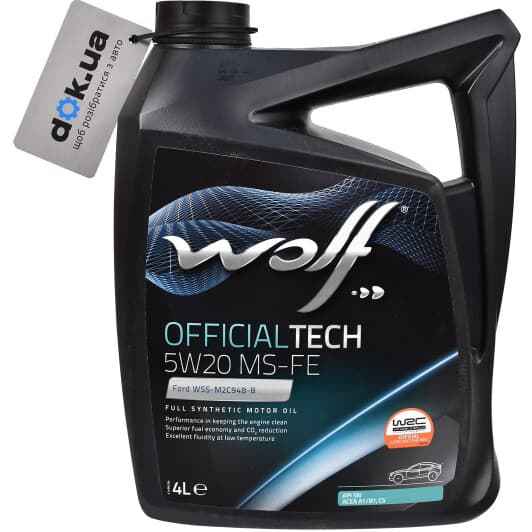 Wolf Officialtech MS-FE 5W-20 (5 л) моторна олива