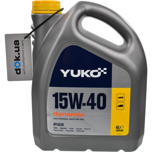 Yuko Dynamic 15W-40 (4 л) моторное масло