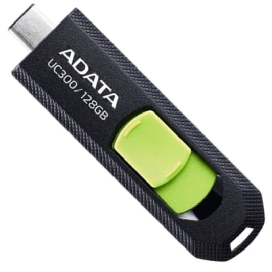 Флешка Adata UC300 Black/Green 128 ГБ