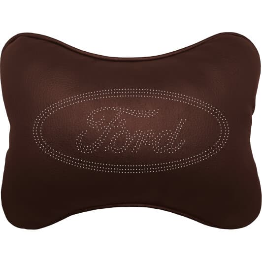 Подушка-подголовник StatusCASE коричневая Ford ap0014902