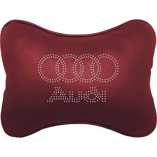 Подушка-подголовник StatusCASE бордовый Audi ap004002