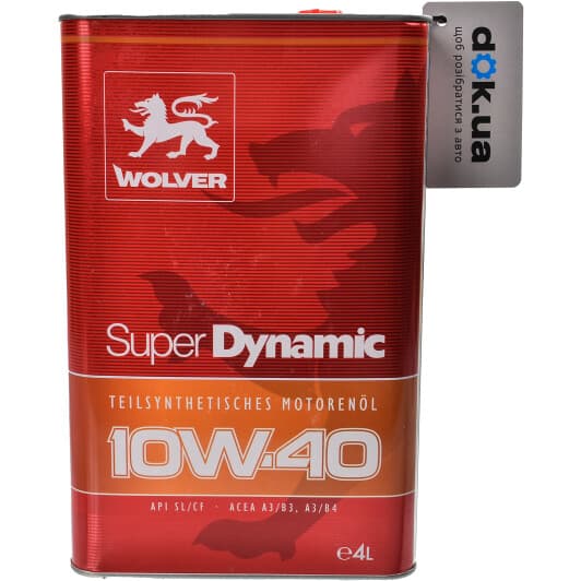 Wolver Super Dynamic 10W-40 (4 л) моторна олива