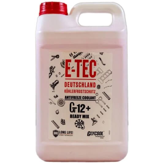 Концентрат антифриза E-TEC Long Life G12+ красный
