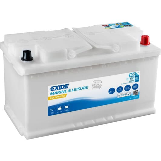 Тяговый аккумулятор Exide Marine & Leisure ET650 100 Ач 12 В
