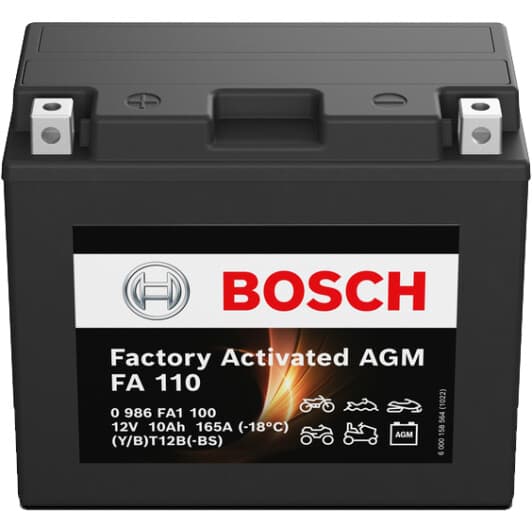 Аккумулятор Bosch 6 CT-10-L Factory Activated AGM 0986FA1100