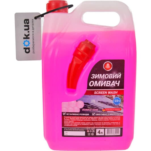 Омивач скла GNL Screenwash зимовий -22 °С bubble gum (4 л)