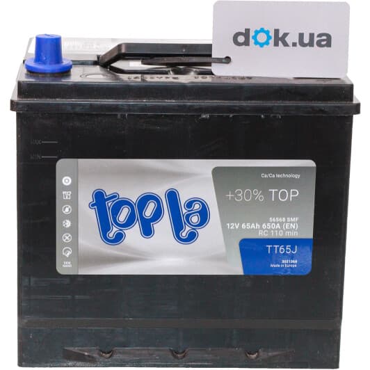 Аккумулятор Topla 6 CT-65-R Top JIS 118665