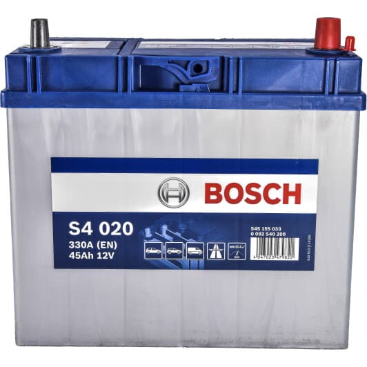 Аккумулятор Bosch 6 CT-45-R S4 Silver 0092S40200