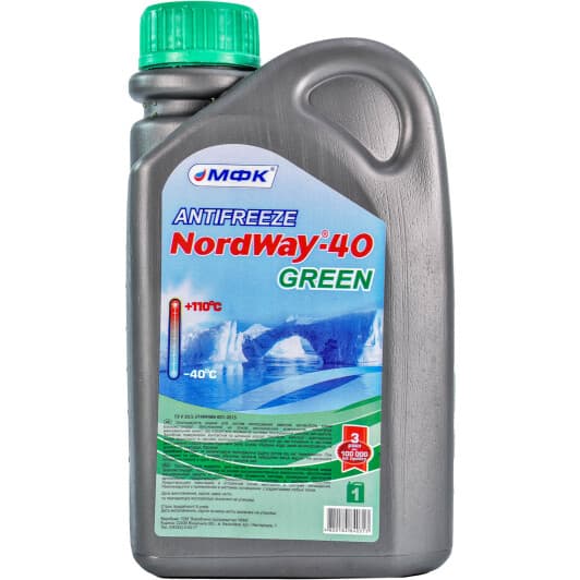 МФК NordWay G11 зелений -40 °C готовий антифриз