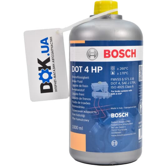 Bosch HP DOT 4 ABS, ESP, 1 л (1987479113) гальмівна рідина пластикова тара