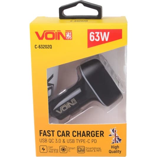 Usb зарядка в авто Voin C-63202Q