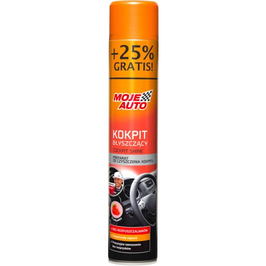 Полироль для салона Moje Auto Cockpit Shine клубника 750 мл