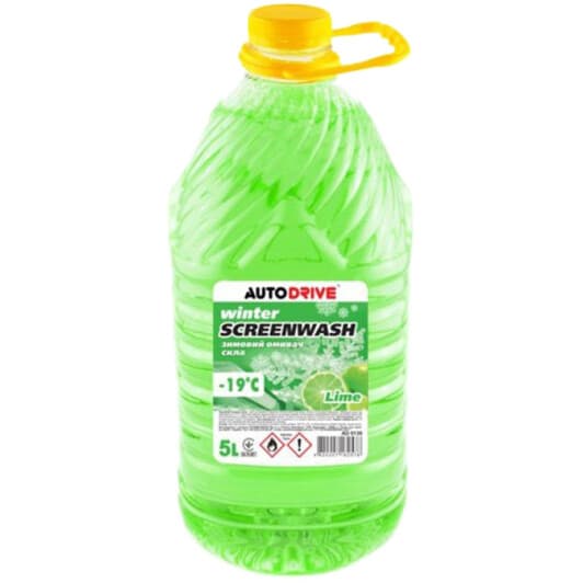 Омивач скла Auto Drive Screenwash зимовий -19 °С лайм (5 л)