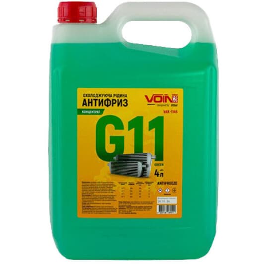 Voin G11 зеленый 4 л (VAK-1145) концентрат антифриза