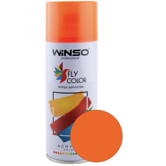 Аерозольна фарба Winso Fly Color помаранчова 450 мл