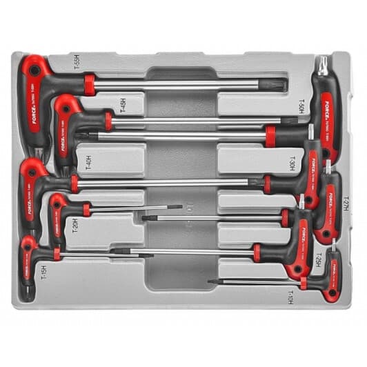 Набір ключів TORX Force 51010T T10xT10H-T55xT55H 10 шт