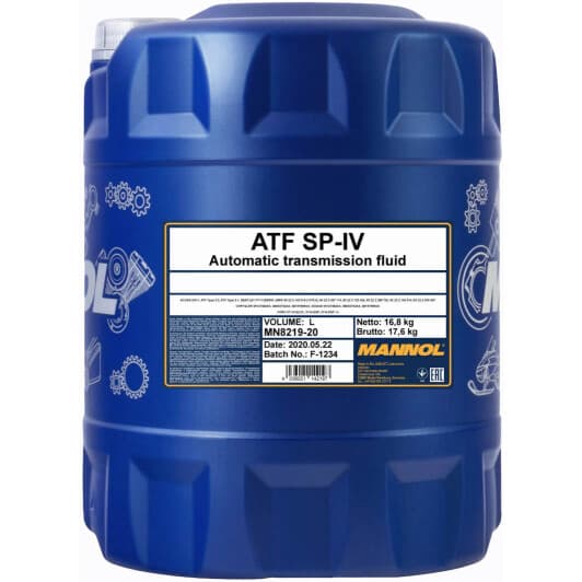 Mannol ATF SP-IV (20 л) трансмиссионное масло