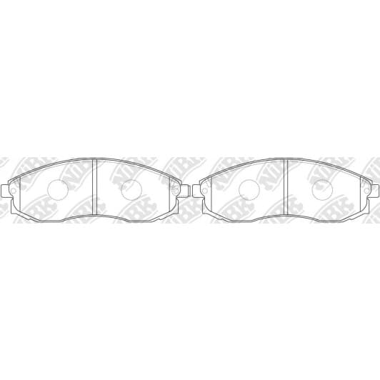 PN3810 NiBK Тормозные колодки