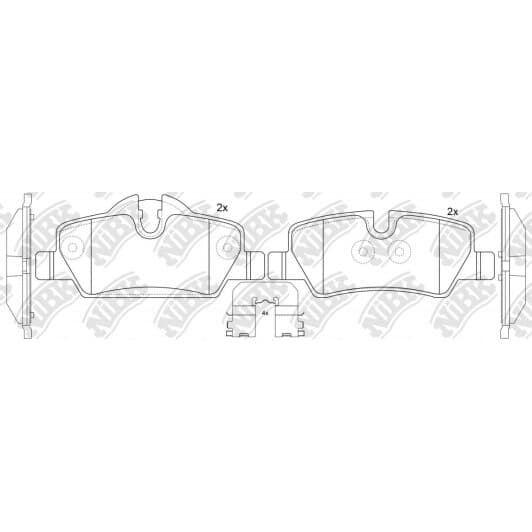 pn0720 NiBK Тормозные колодки для MINI Cooper