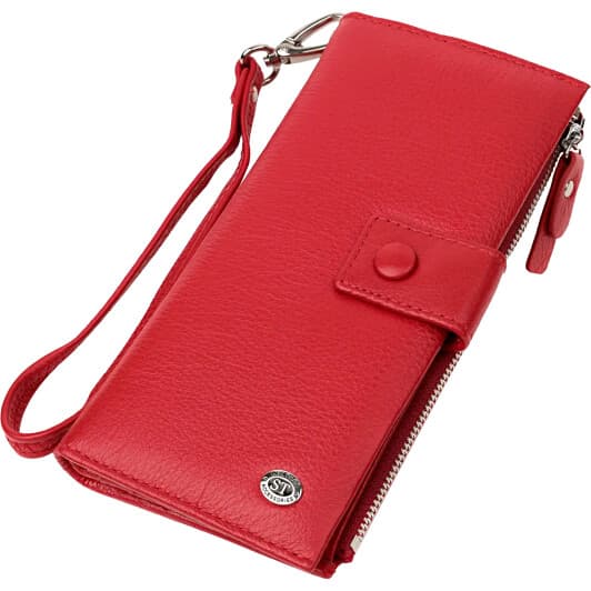 Клатч ST Leather 22536 без логотипа авто красный