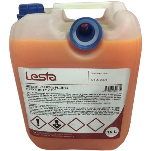 LESTA Heavy Duty желтый -35 °C готовый антифриз