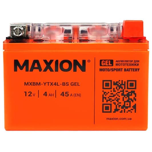 Акумулятор Maxion 6 CT-4-R MXBM-YTX4L-BS_GEL