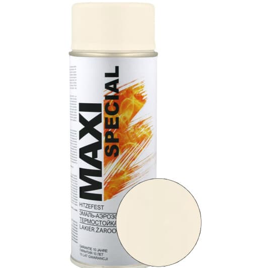 Аэрозольная краска Maxi Color белая термостойкая 400 мл