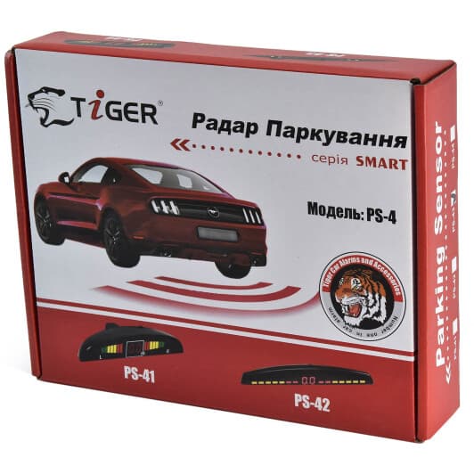 Парктроник Tiger PS-43 с черными датчиками 4 шт.