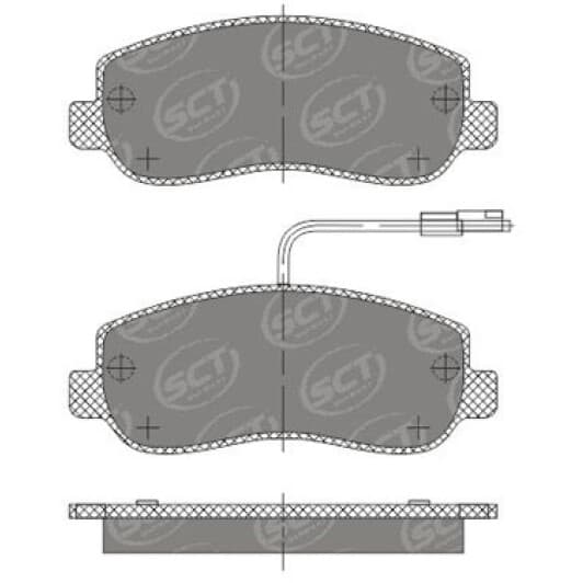 sp702pr SCT Germany Тормозные колодки