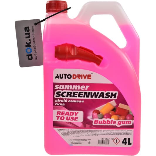 Омивач скла Auto Drive Screen Wash Summer літній bubble gum (4 л)