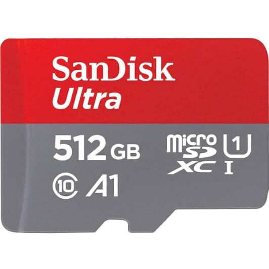 Карта памяти SanDisk Ultra microSDXC 512 ГБ с SD-адаптером