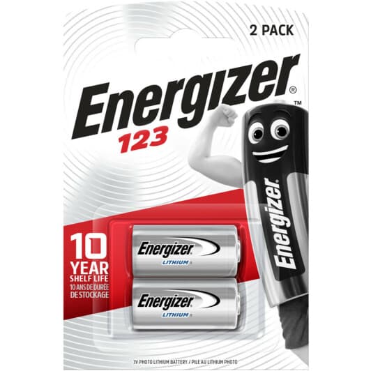 Батарейка Energizer CR123A CR123A 3 V 2 шт