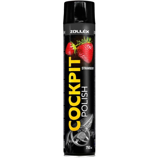Полироль для салона Zollex Cockpit Polish Strawberry
