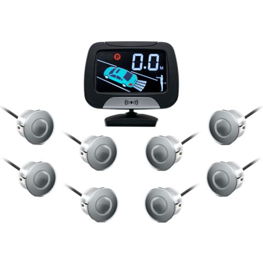 Парктроник GT P Drive серебристые датчики 8 шт.