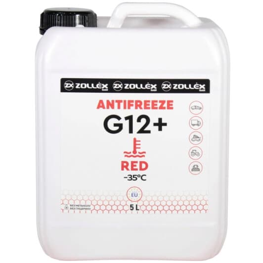 Концентрат антифриза Zollex G12+ красный