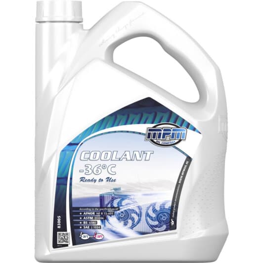 MPM Coolant синій -36 °C, 5 л (83005) готовий антифриз