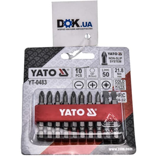 Набор бит Yato YT-0483 10 шт.