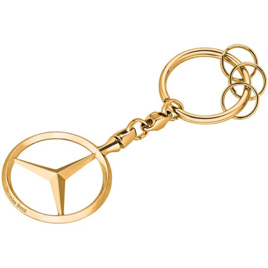 Брелок Mercedes-Benz с логотипом желтый B66953741