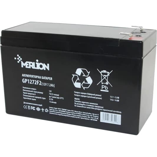 Аккумулятор для ибп Merlion GP1272F2B AKBUPS007 7.2 Ач 12 В