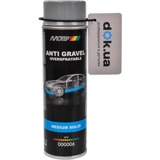 Антигравий Motip Stone Chip Spray битумный серый