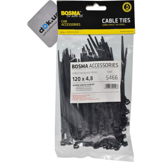 Стяжка Bosma 5466 120 мм 4,8 мм 100 шт