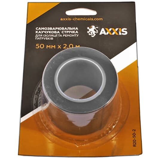 Изолента Axxis R20-50-2 черный 50 мм x 2 м