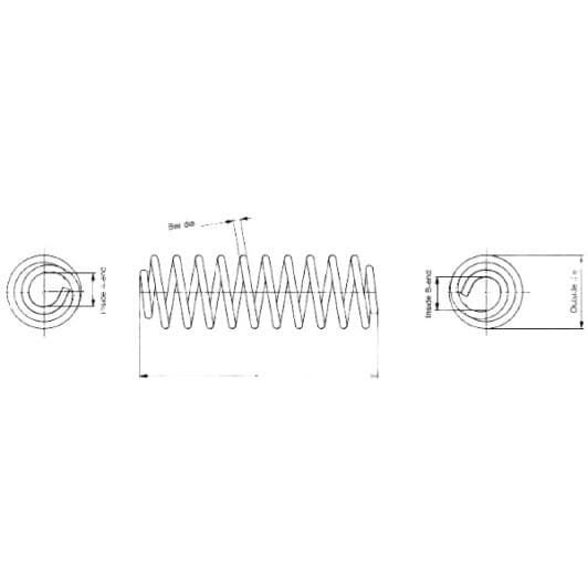 SP3476 Monroe Пружина підвіски для Smart Forfour