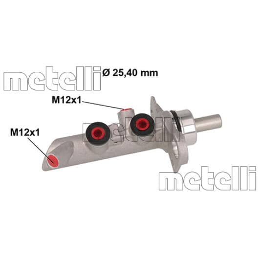 050891 Metelli Главный тормозной цилиндр